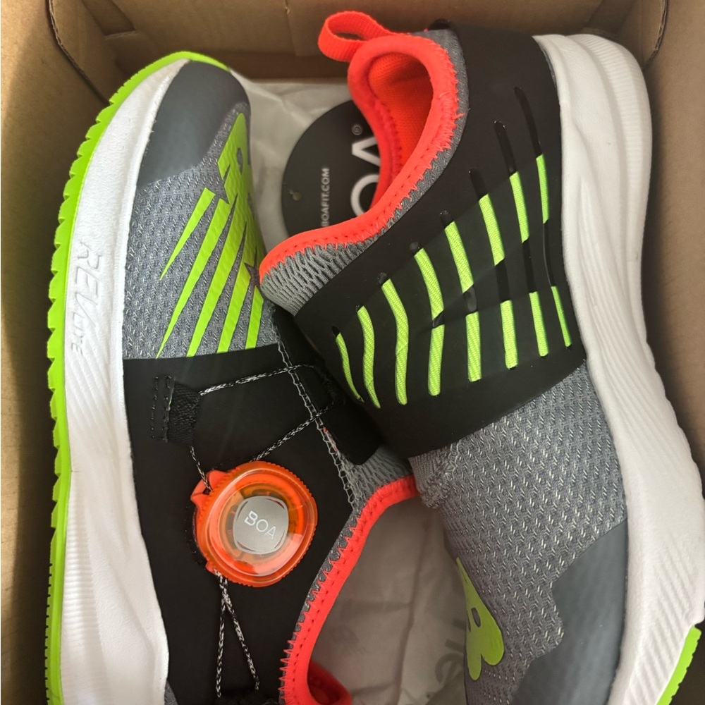 NEW Kids Athletic Shoes with Neon Accents